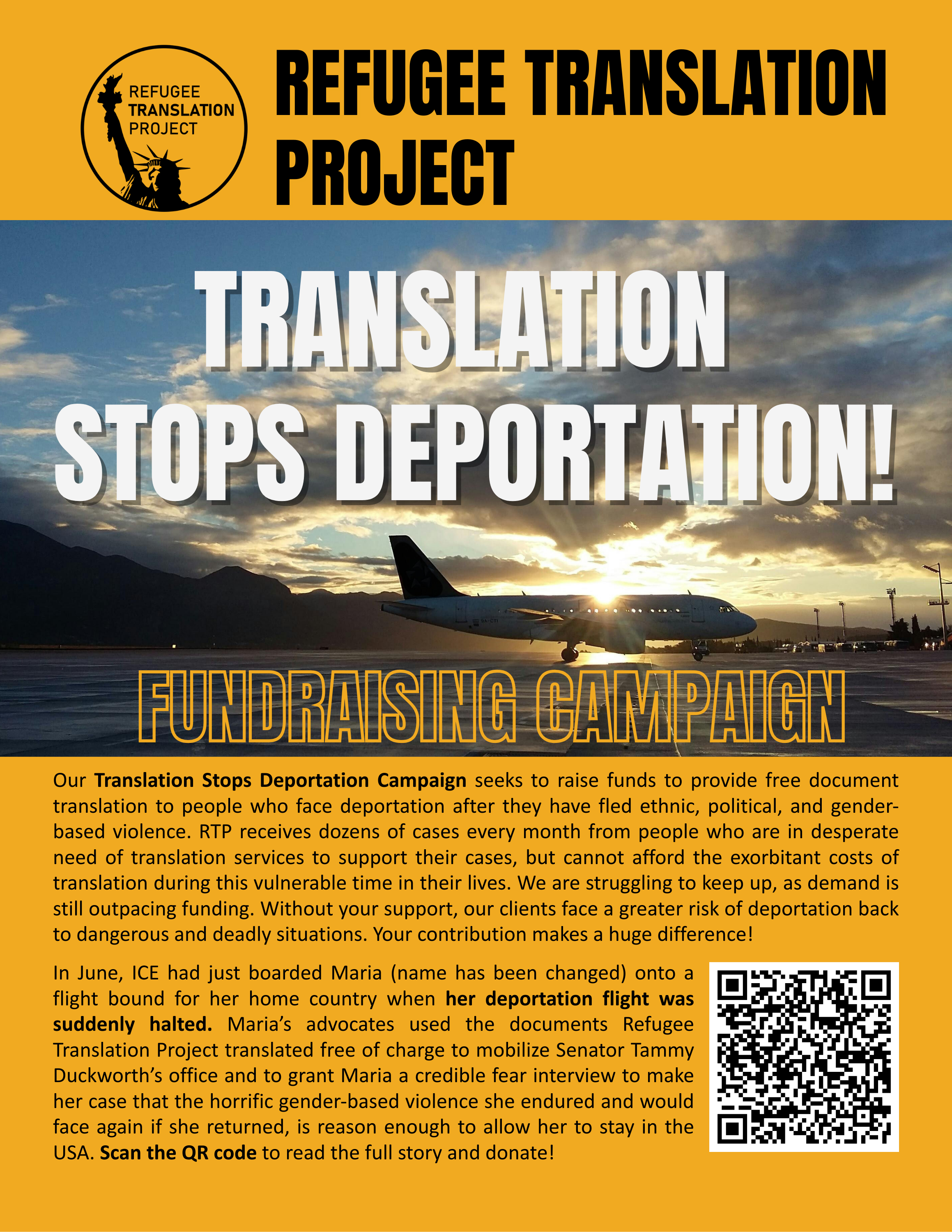 Share our Fundraising Campaign! – Refugee Translation Project